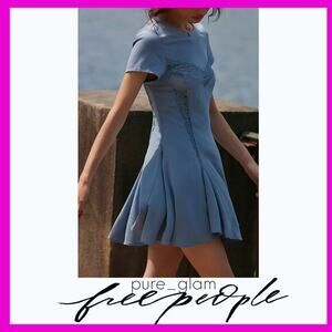 Free People mini dress lace detail